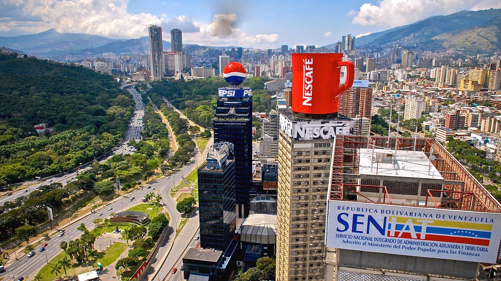 Vista panorámica de Caracas