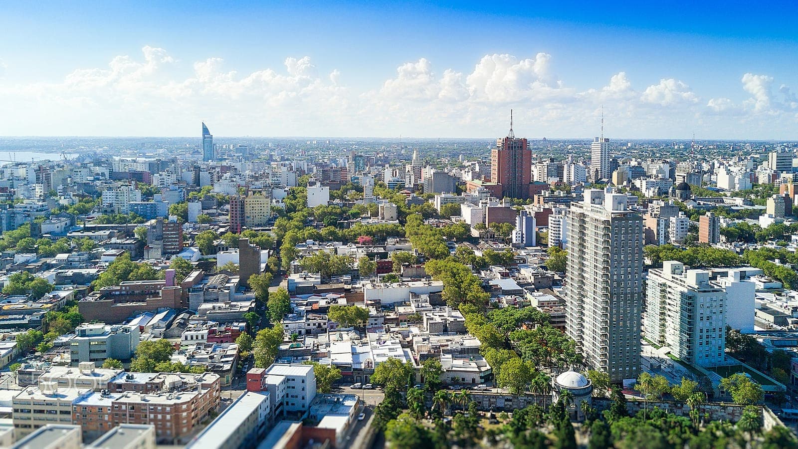 Vista panorámica de Montevideo