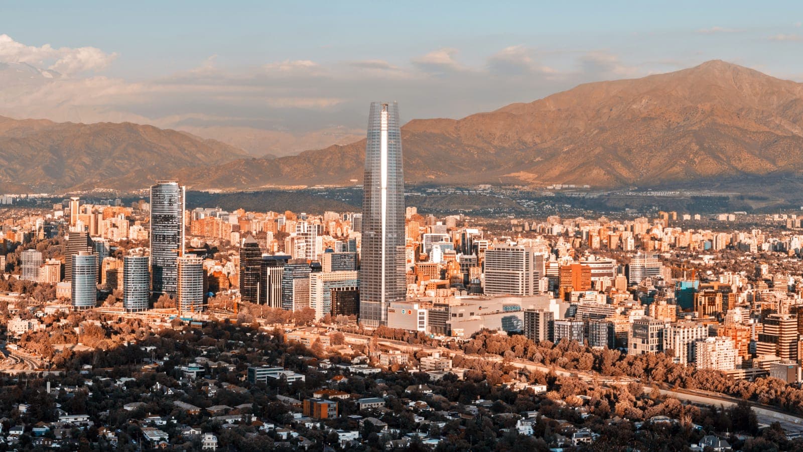 Vista panorámica de Santiago