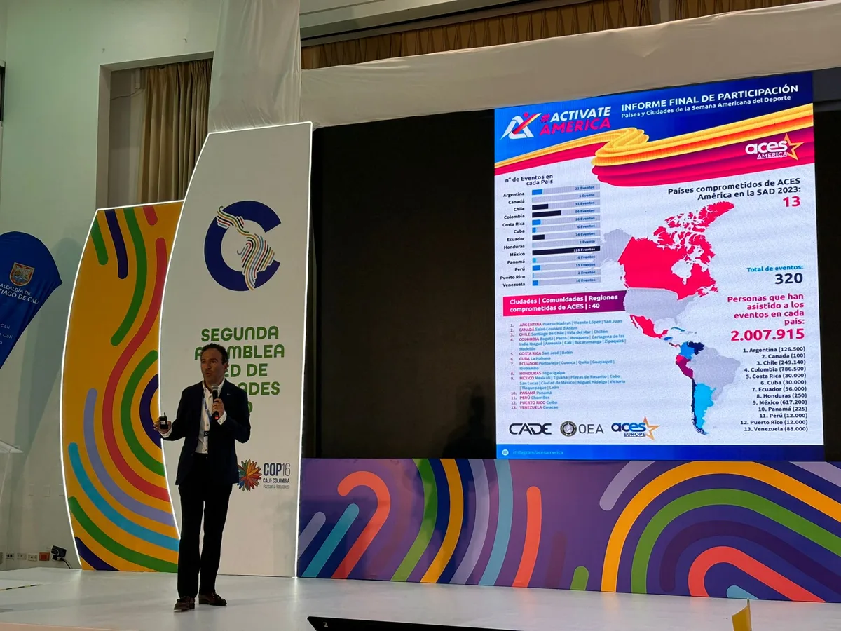 ACES presenta la Semana Americana del Deporte 2024 en la Cumbre de Ciudades D+D en Cali